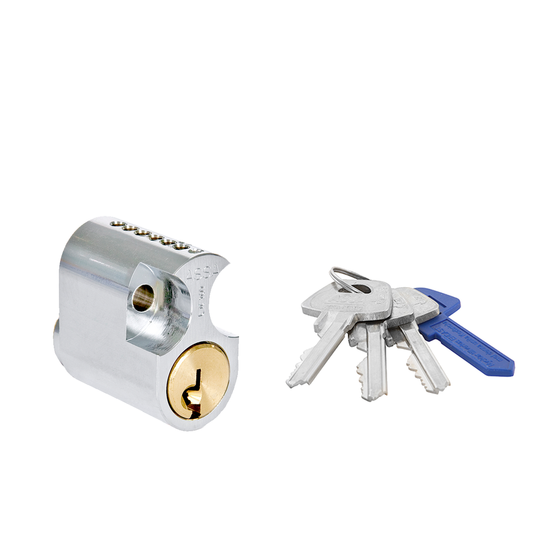 Oval rokoko låscylinder ASSA d12 1203