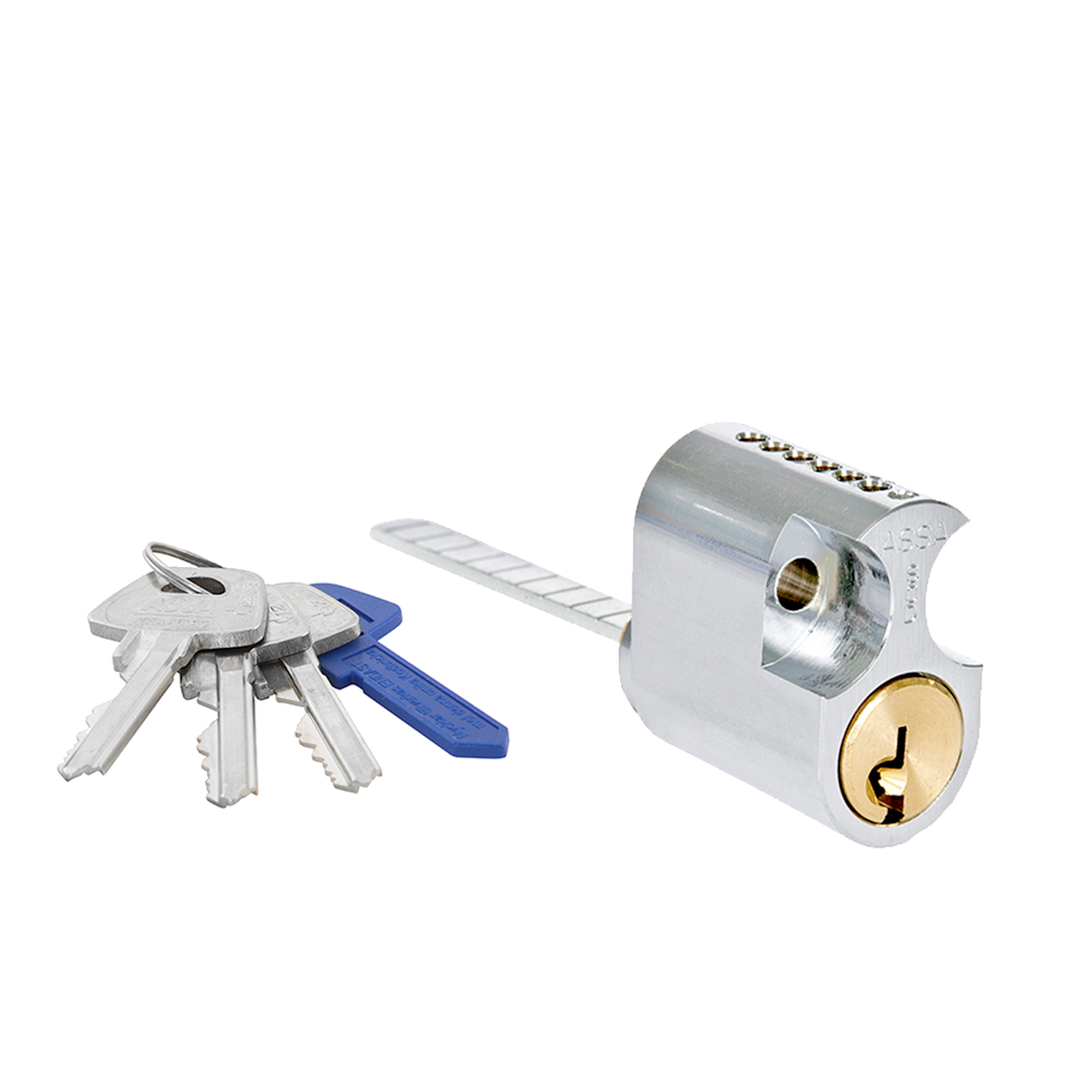 Oval rokoko låscylinder med lång medbringare ASSA d12 1209