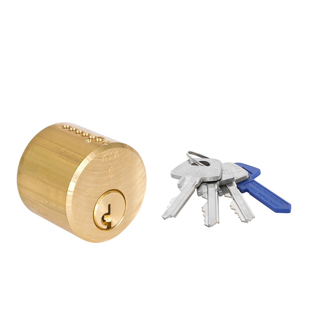 Rund enkelcylinder för utsidan ASSA d12 1211