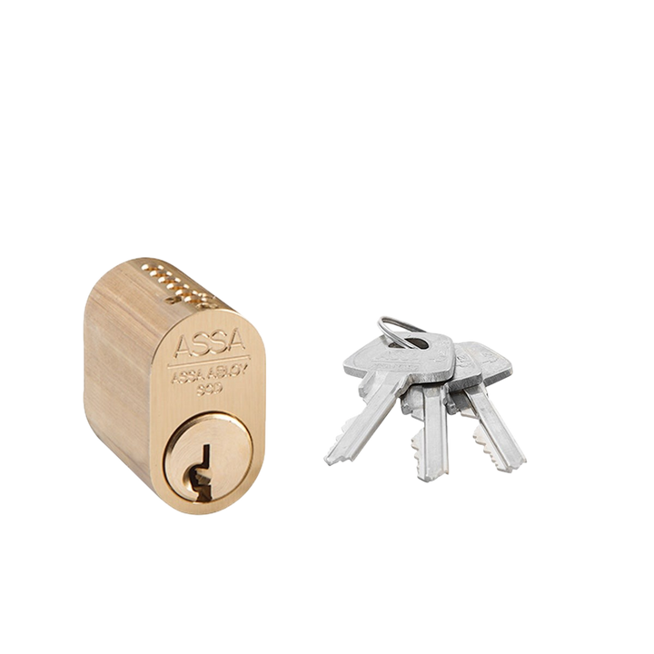 Oval enkelcylinder ASSA Basic 1301 utan kopieringsskydd – bild 6 – St George