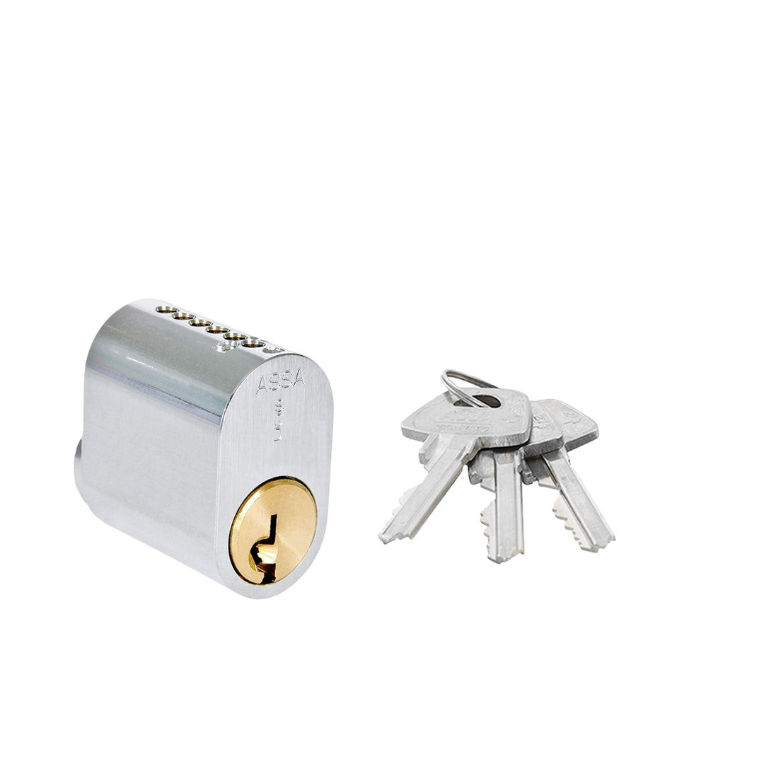 Oval enkelcylinder ASSA Basic 1301 utan kopieringsskydd – bild 3 – St George