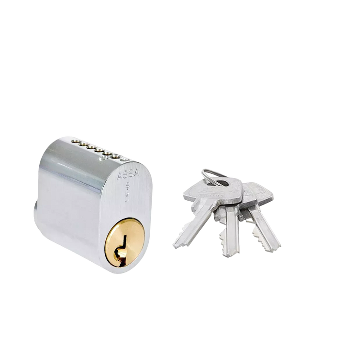 Oval enkelcylinder ASSA Basic 1301 utan kopieringsskydd – St George