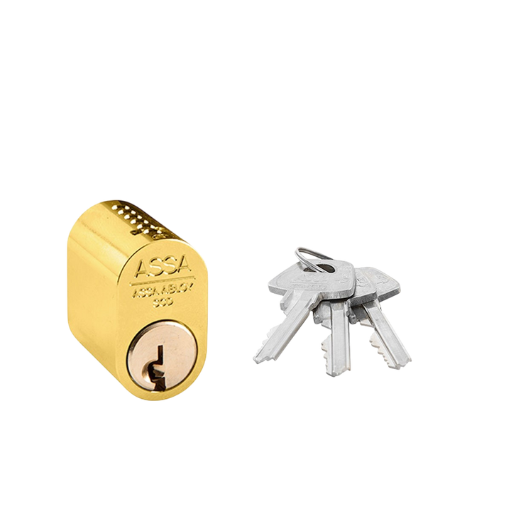 Oval enkelcylinder ASSA Basic 1301 utan kopieringsskydd – bild 5 – St George