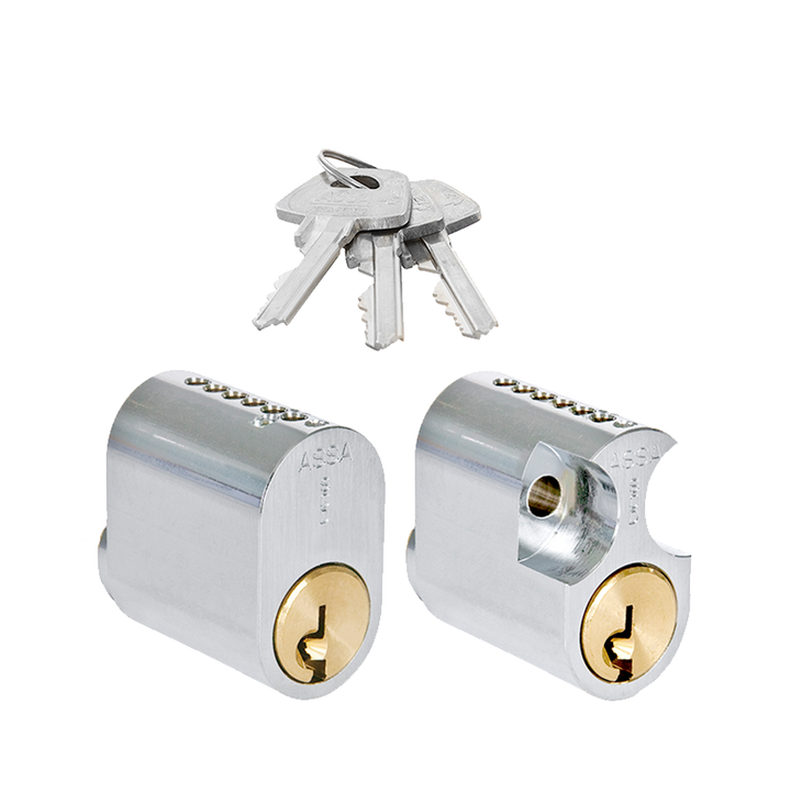 Oval dubbelcylinder ASSA Basic 1302 - Utan kopieringsskydd