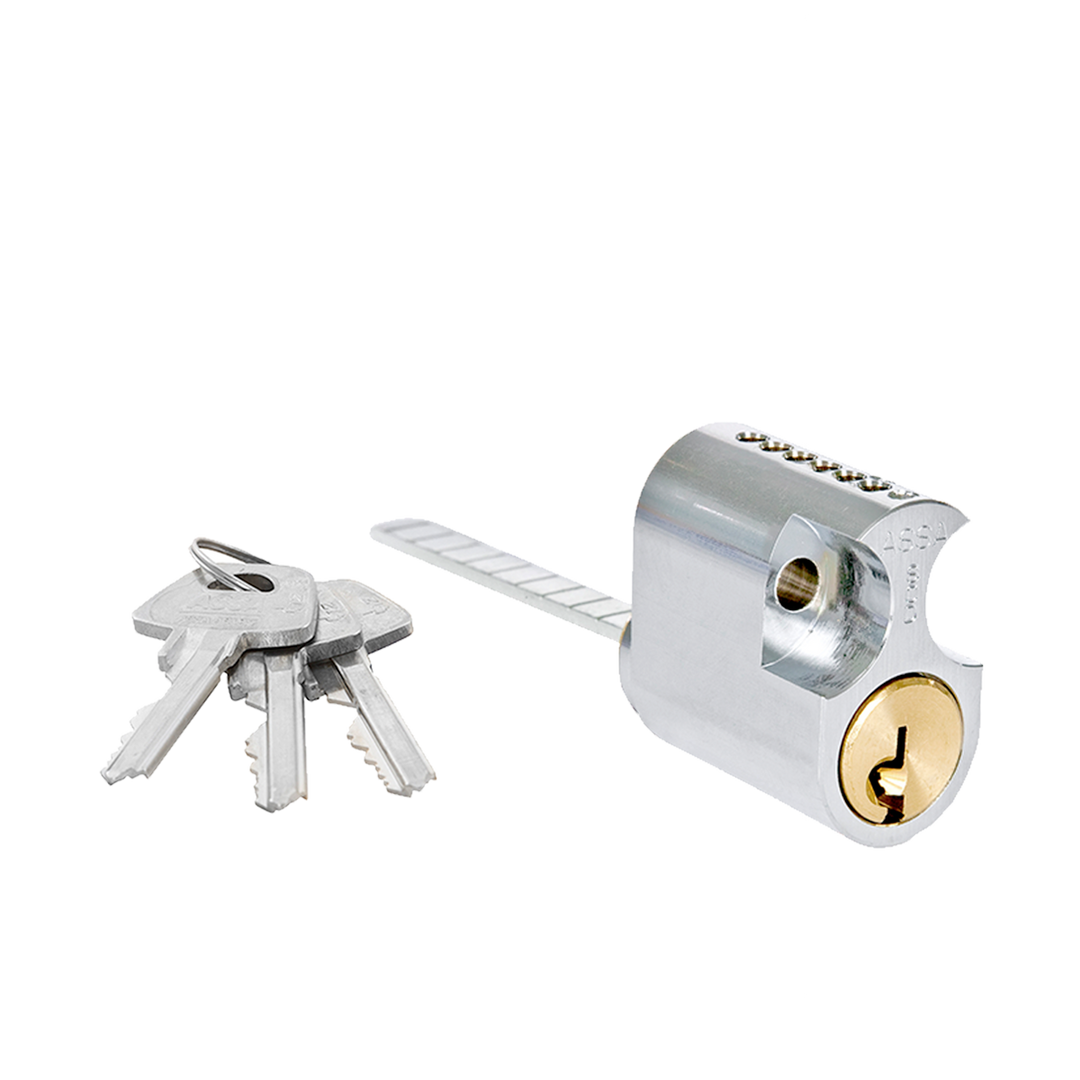 Oval rokoko låscylinder med lång medbringare ASSA Basic 1309 - Utan kopieringsskydd