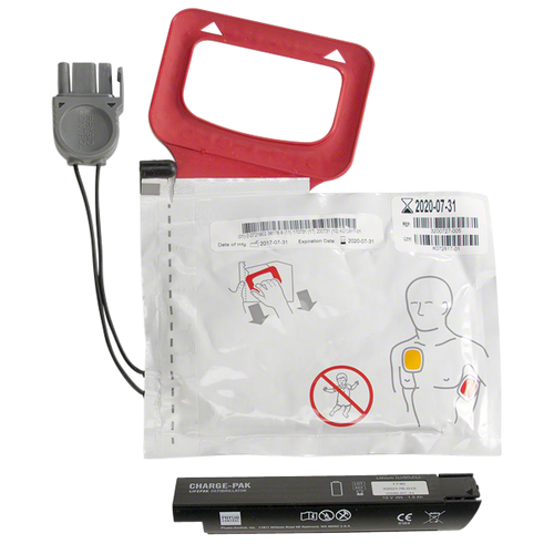 UTGÅTT - 1 par ersättningselektroder och 1st batteri till LIFEPAK CR Plus
