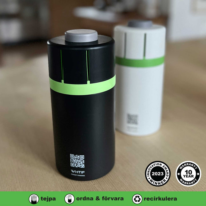 Batteribox WHTiF Svart/Grön, inkl stickers