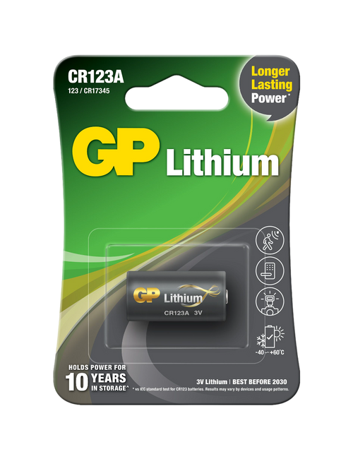 Lithiumbatteri GP Lithium CR123A