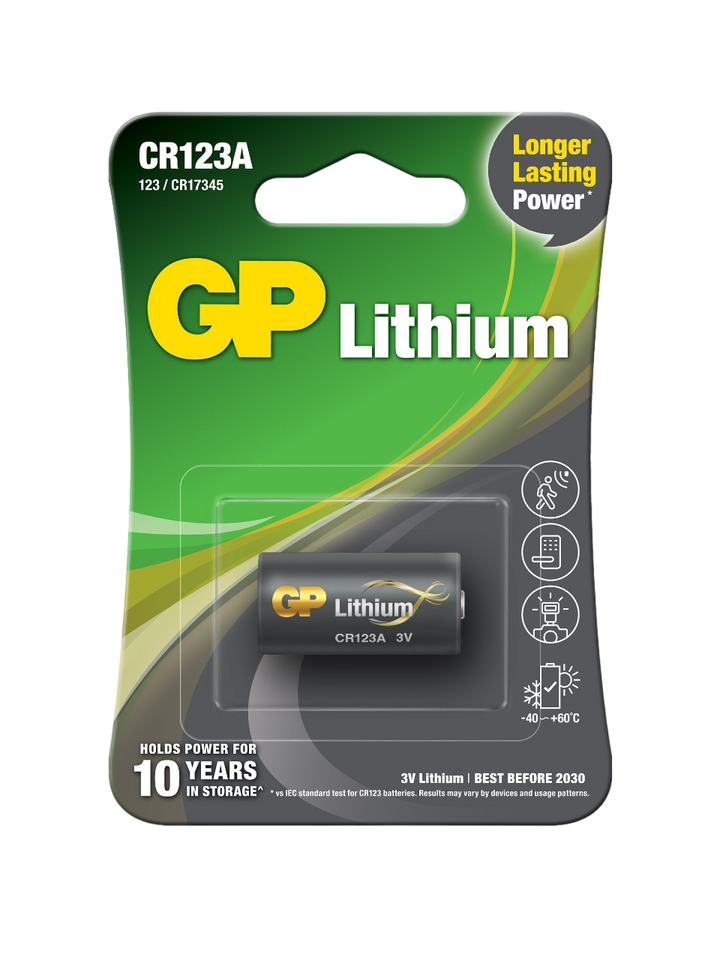 Lithiumbatteri GP Lithium CR 123A