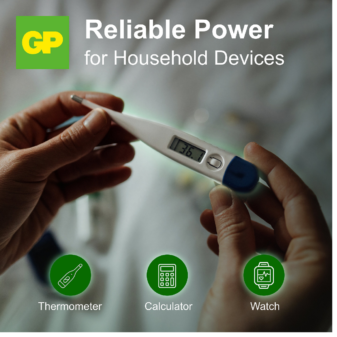 Knappcell GP Ultra Plus LR44 4-pack