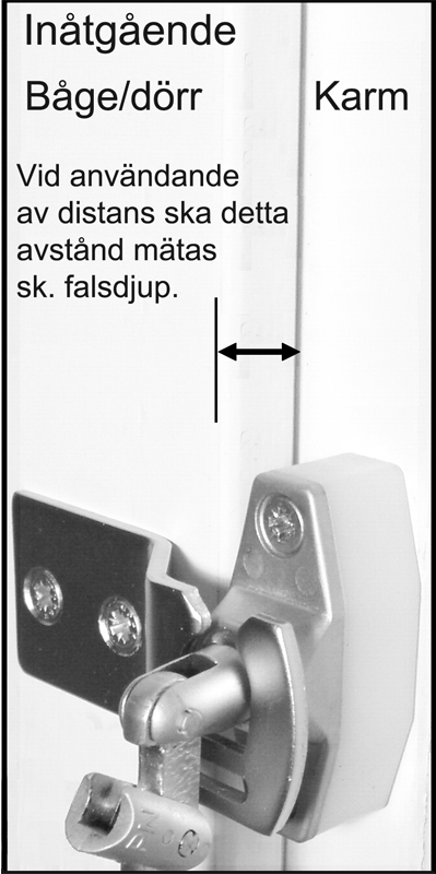 Mätskiss falsdjup till säkerhetspärr SafeE