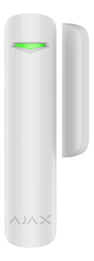 Magnetkontakt för fönster/dörrar Ajax DoorProtect Vit med lilla magneten