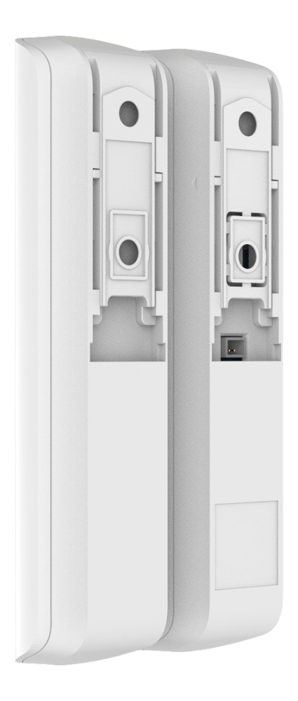 Magnetkontakt för fönster/dörrar Ajax DoorProtect Vit baksidan