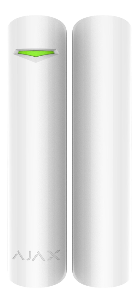 Magnetkontakt för fönster/dörrar Ajax DoorProtect Vit med stora magneten