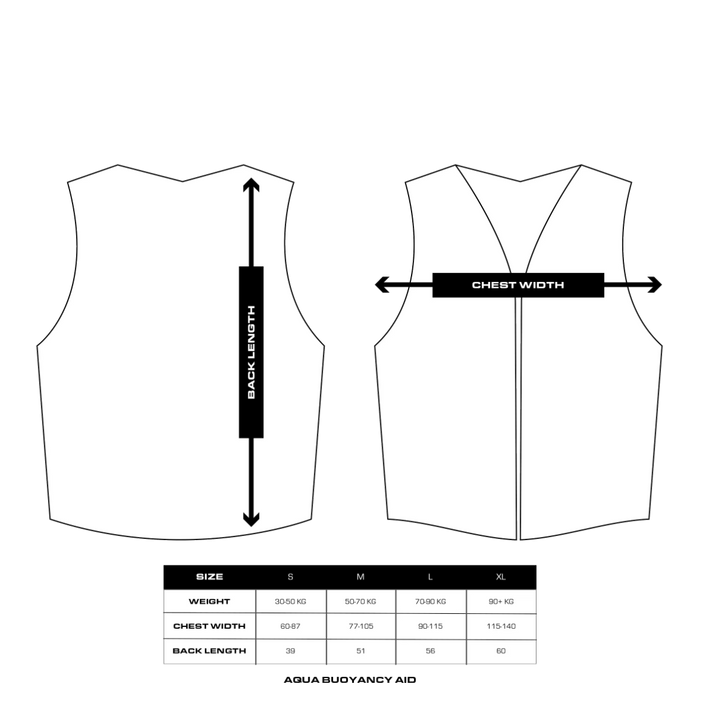 NEW- Storleksguide - Aqua