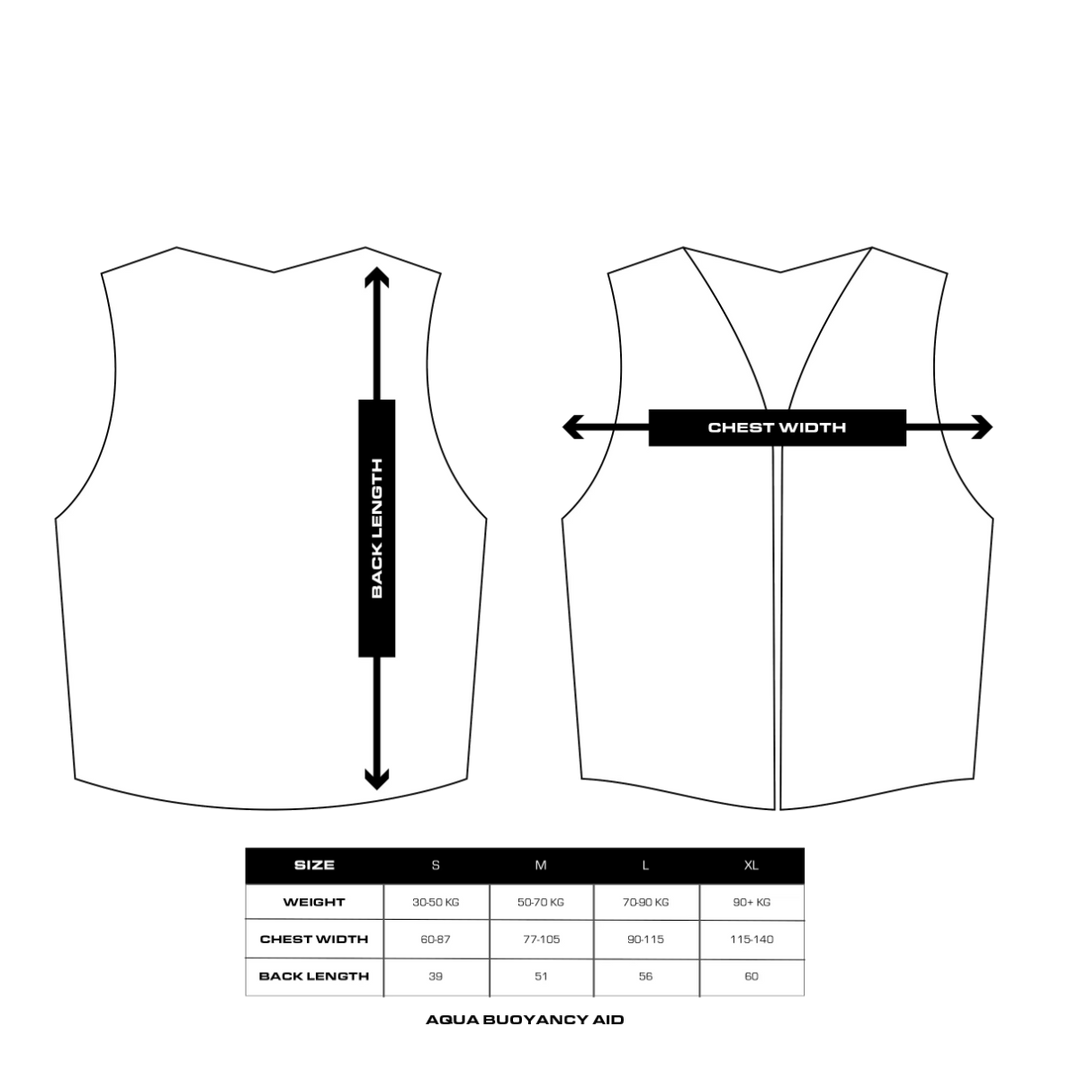 NEW- Storleksguide- Aqua