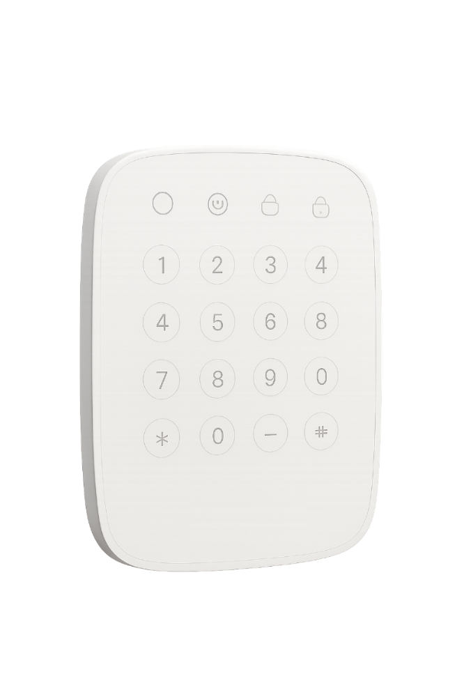 Manöverpanel Ajax KeyPad Vit