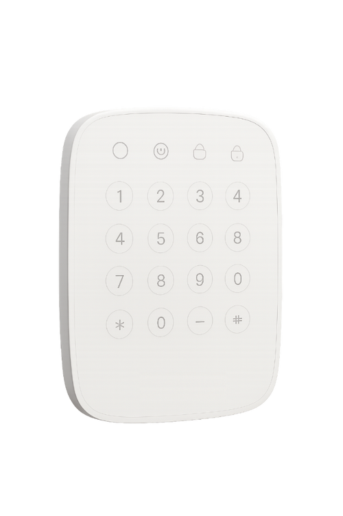 Manöverpanel Ajax KeyPad Vit