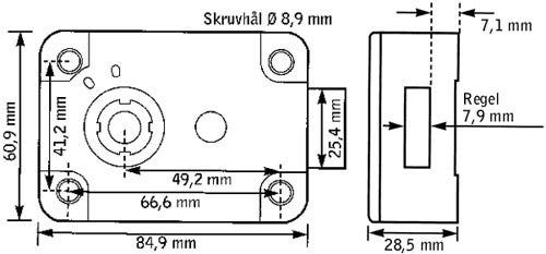 Mekaniskt kombinationslås S&G 8550MP – bild 3 – St George