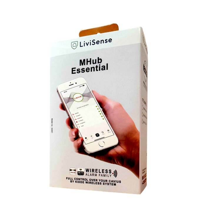 Cavius Smart Alarm Mhub med tillgång till kostnadsfri app