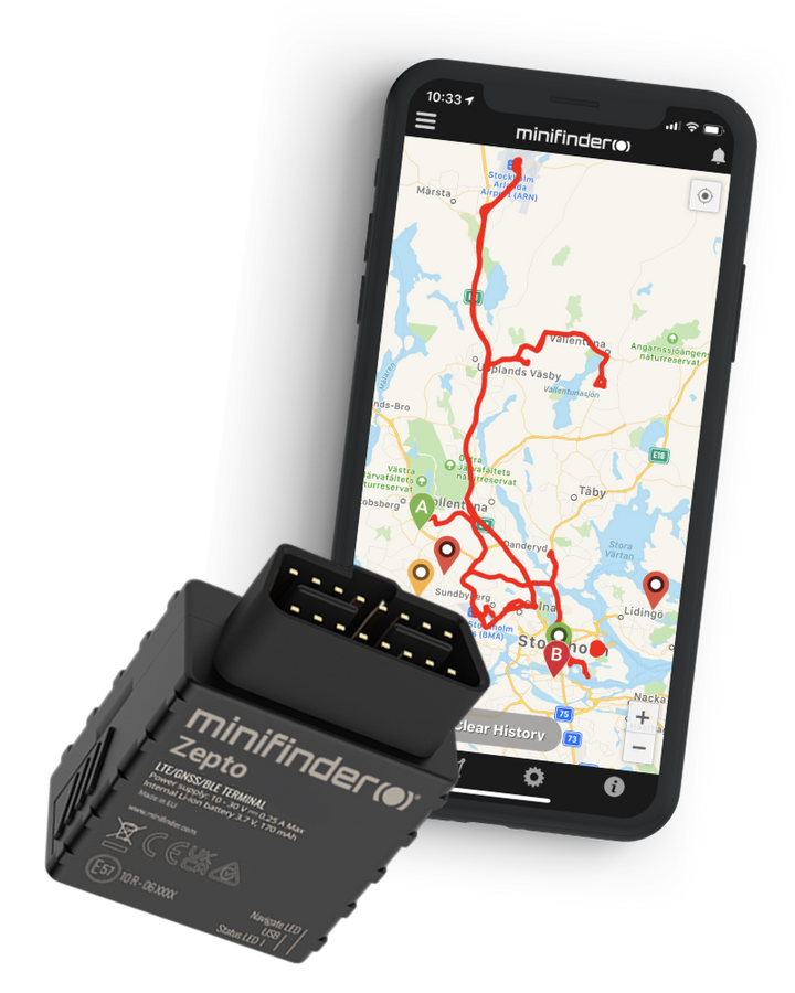 Spårsändare / GPS tracker MiniFinder® Zepto 4G till fordon