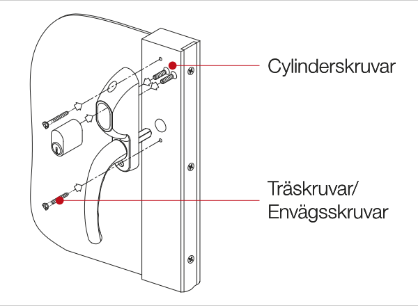Montage av låsbart handtag till fönster / altandörr HOPPE Tokyo 0710/93S