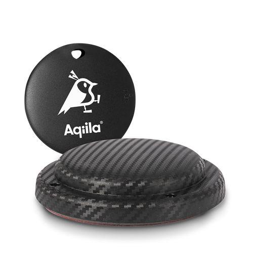 Smart tracker Aqiila Tagbird med monteringsfäste