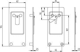 Godkänd förstärkt nyckelskylt ASSA 5303 till tillhållarlås