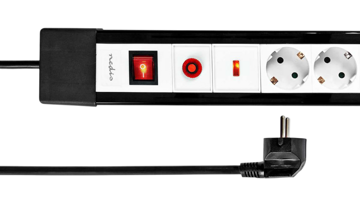 Överspänningsskydd nedis 13.500A med 4 uttag