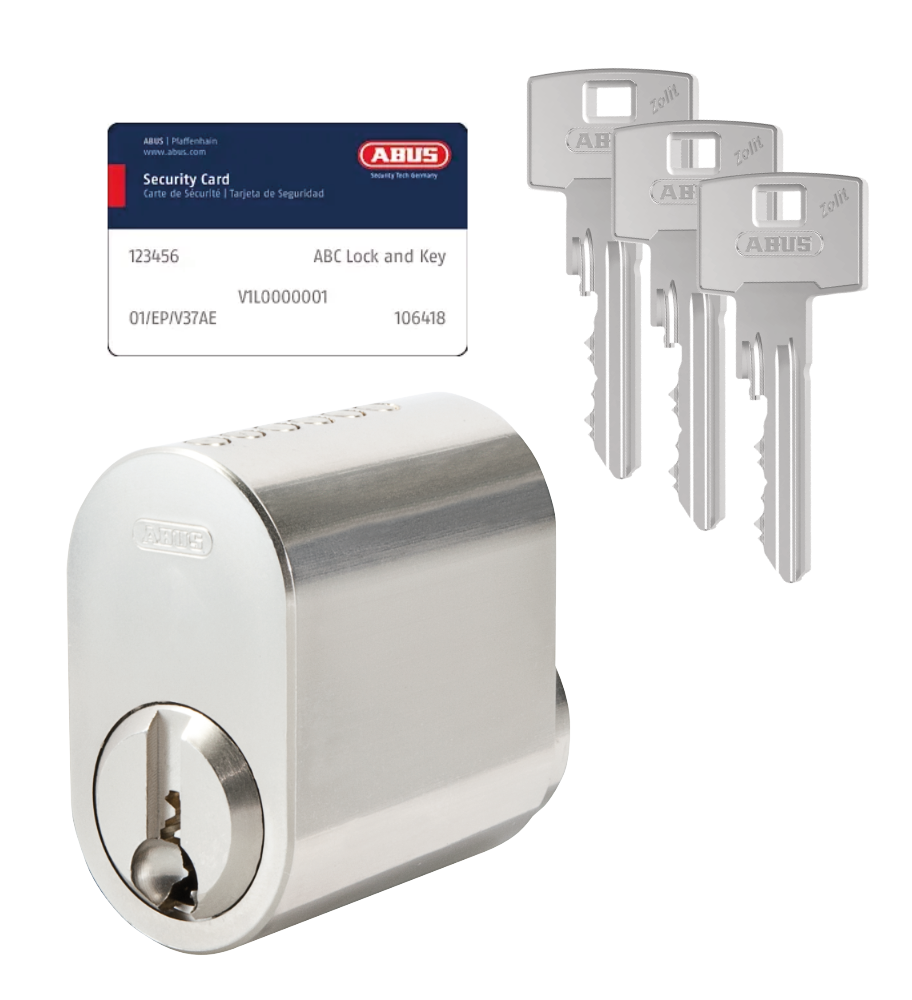 Oval låscylinder ABUS Zolit