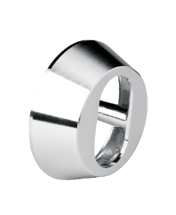 Cylinderring för oval låscylinder till utsida ASSA - Nickel - 16 mm