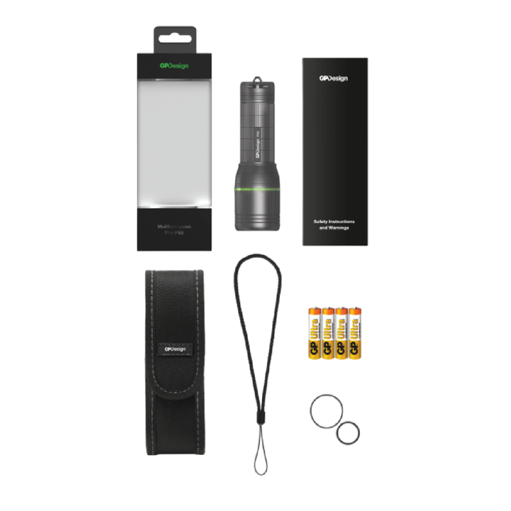 Ficklampa GP Design Atlas P55 med 400 lumen