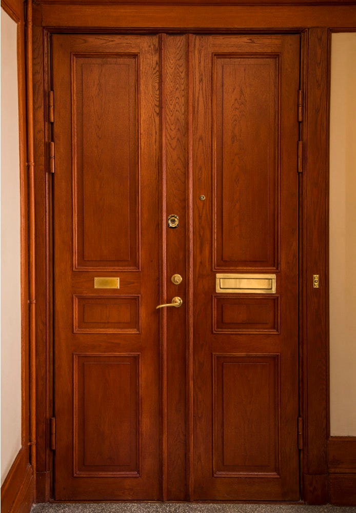 Pardörr St George i originalutseende - Klass 4