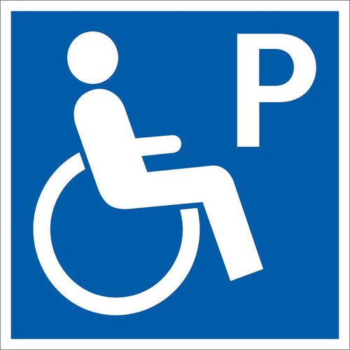 Parkeringsskylt "Handikapparkering" Aluminium