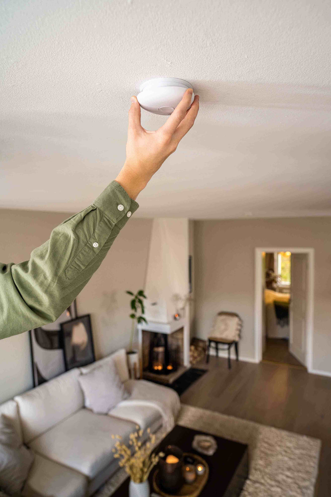 Brandvarnare Housegard Pebble 10, montering