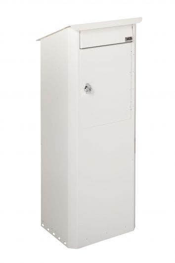 Postlåda Biggi Original - Tömningslucka fram - Vit