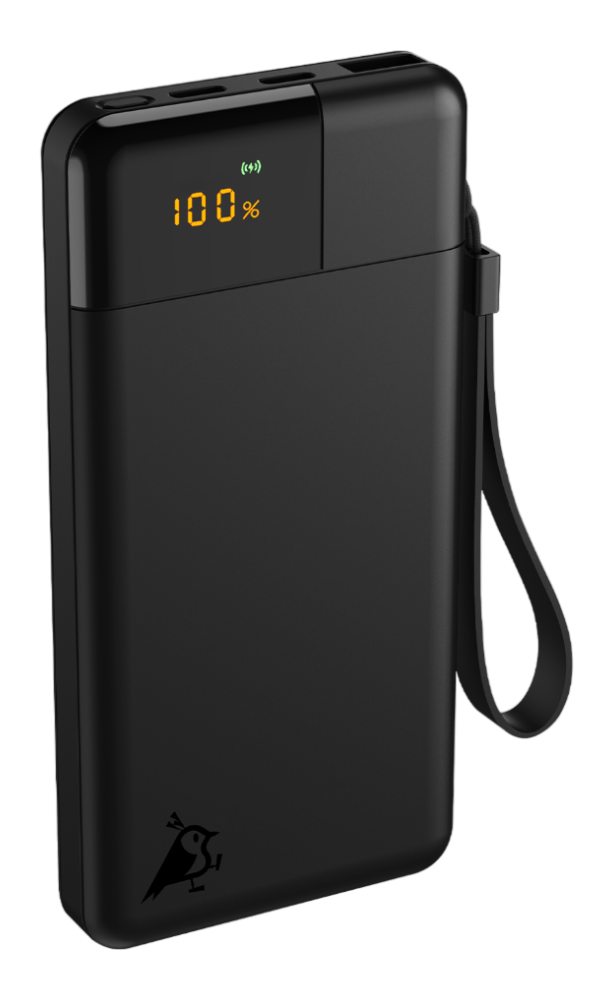 Powerbank Aqiila Powerbird med 10.000 mAh - Svart – St George
