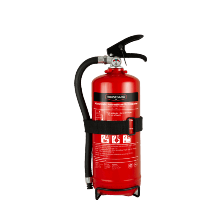 Pulversläckare 2 kg Housegard 13A 89B C Design Edition Röd