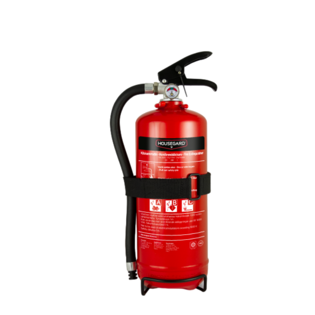 Pulversläckare 2 kg Housegard 13A 89B C