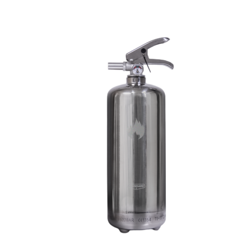 Pulversläckare 2 kg Housegard 13A 89B C Design Edition Krom