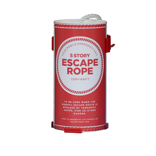 Räddningslina Escape Rope 15 m i tubförpackning