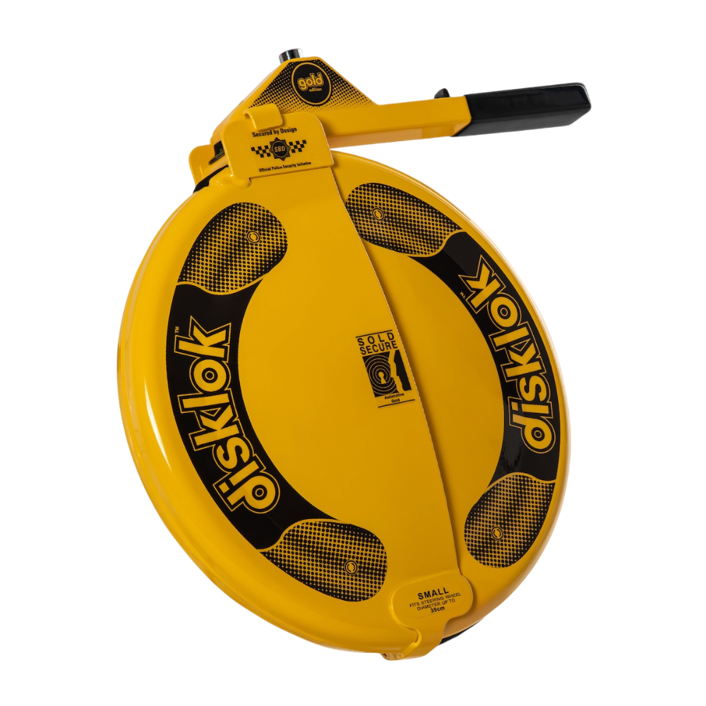 Rattlås Disklok Yellow S till personbilar