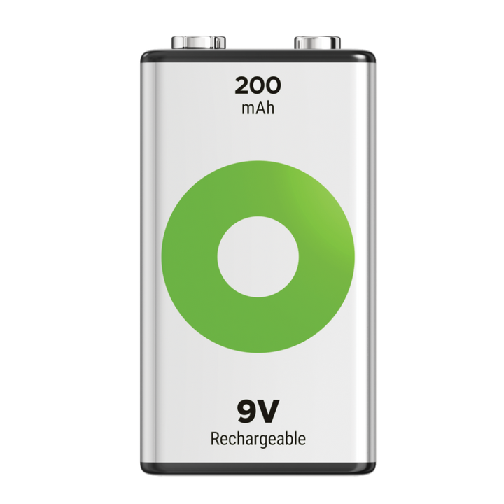 Uppladdningsbart batteri GP ReCyko 9V / 6F22 med 200 mAh