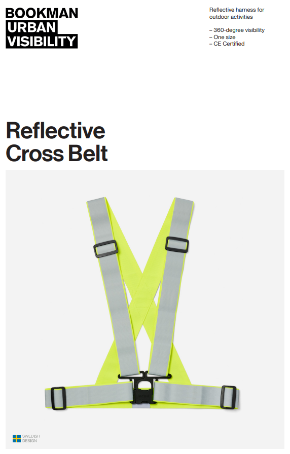 Reflexsele Bookman - Reflective Cross Belt | Gul