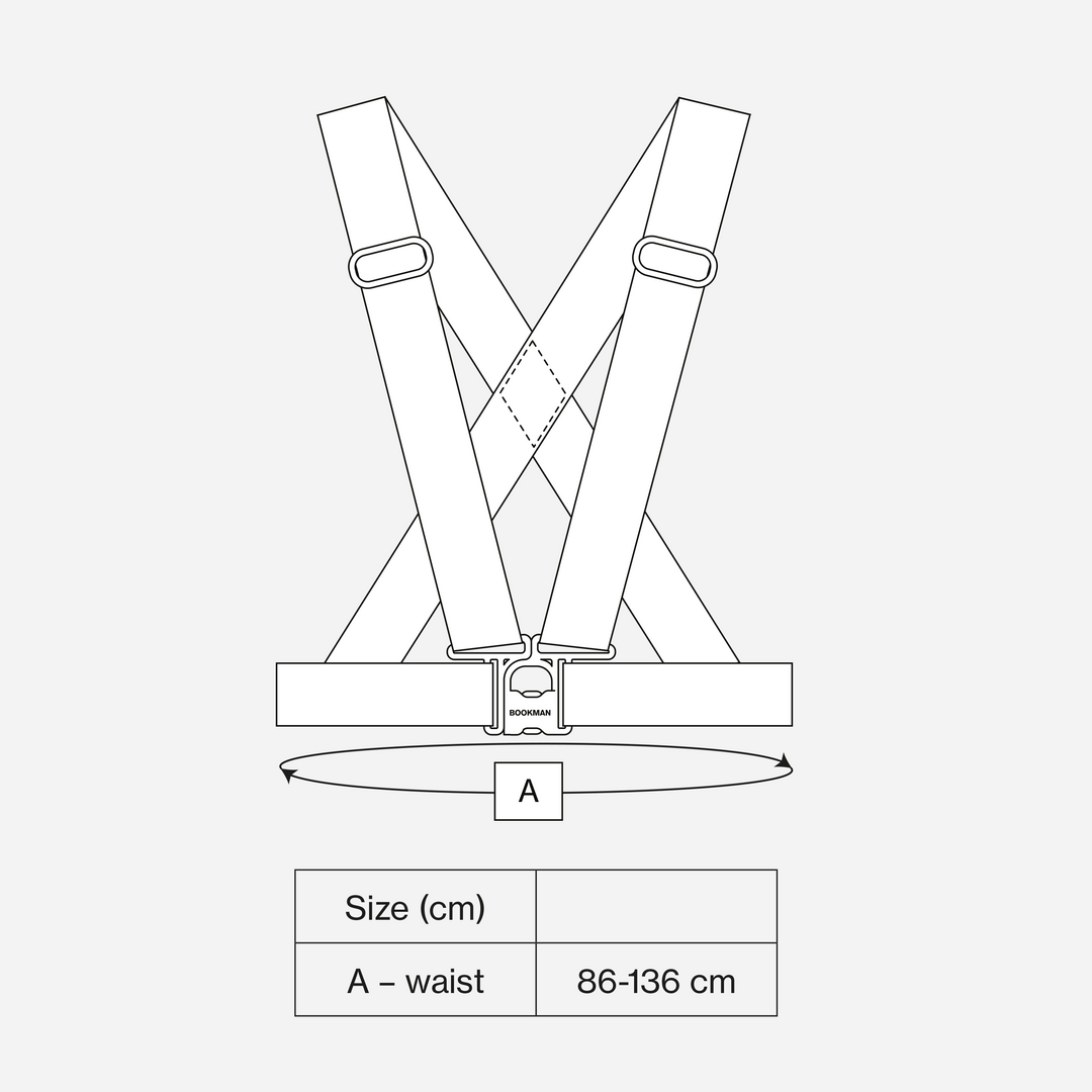 Reflexsele Bookman - Reflective Cross Belt | Gul