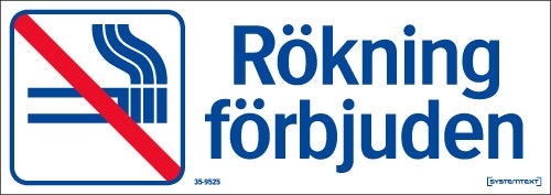 Rökning förbjuden