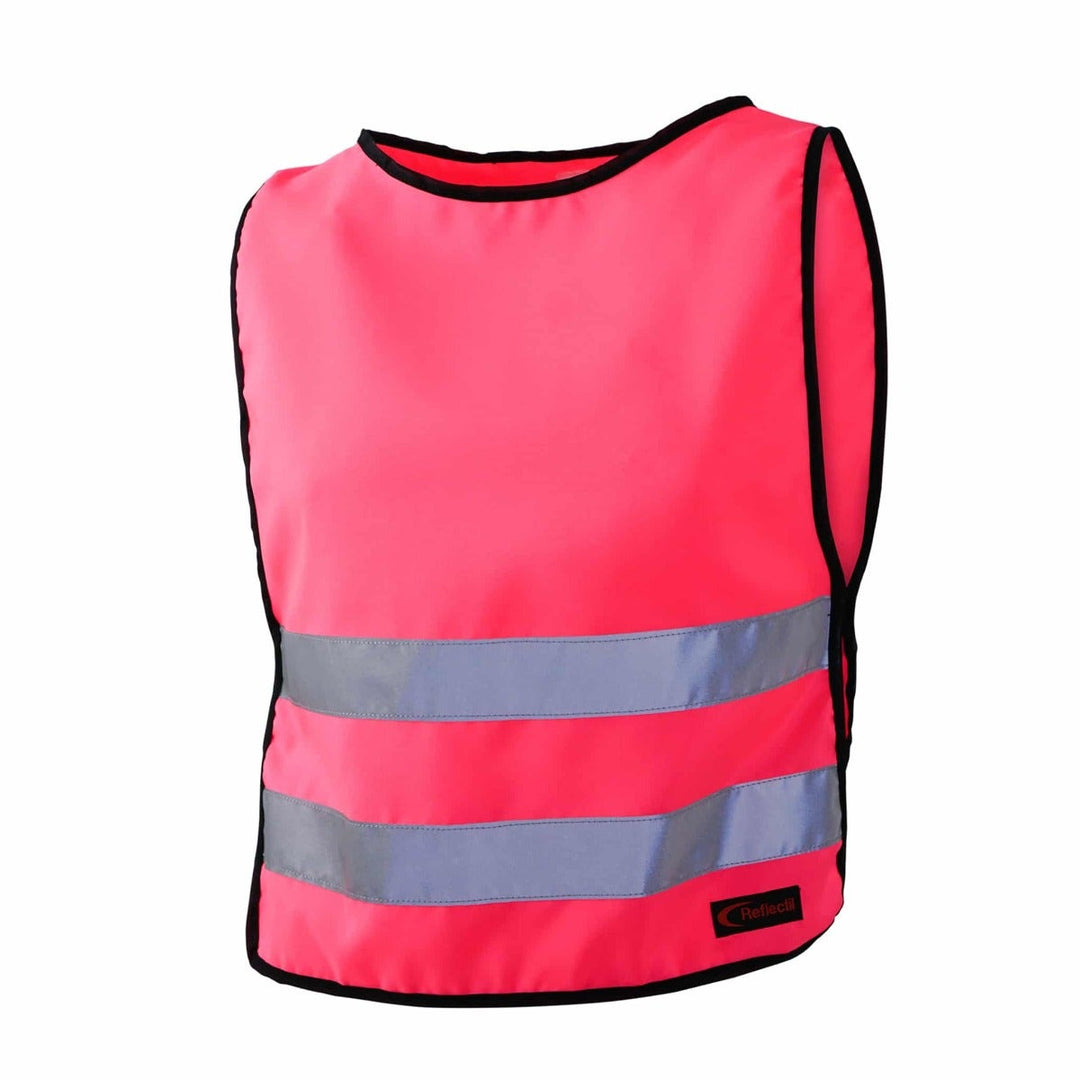 Reflexväst för barn neonrosa fram