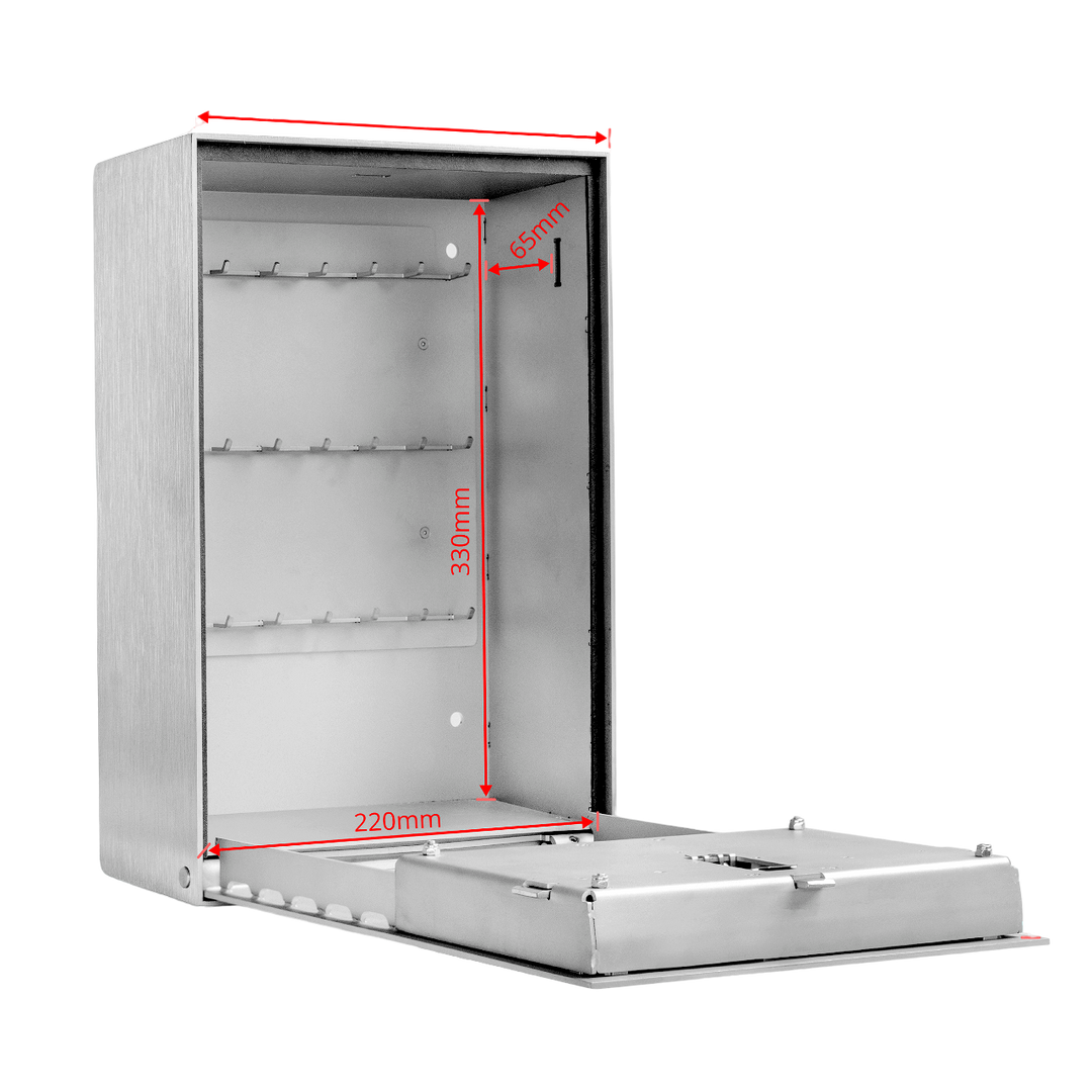 Rostfritt nyckelskåp MBG 21