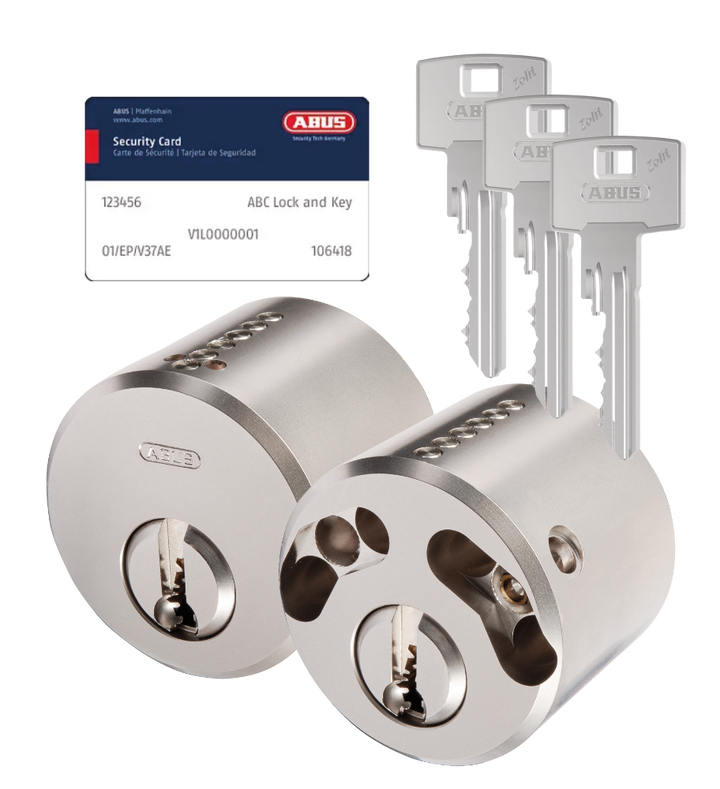 Runda säkerhetscylindrar till ut- och insidan ABUS Zolit