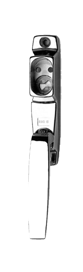Låsbart handtag ASSA 835-S med 7x53 mm sprint till fönster, balkong- och altandörr - Rakt